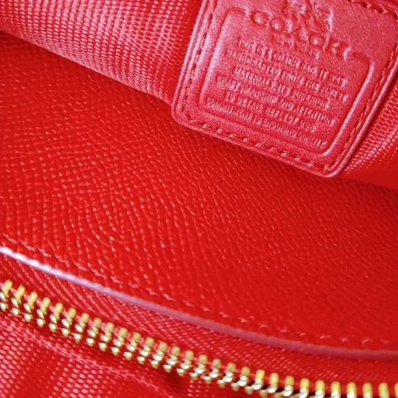 Coach Red Wristlet with Removable Matching Pouch - Picture 5 of 15